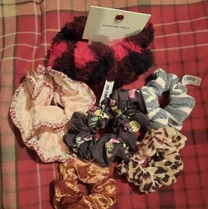 Lot of 6 American eagle large hair scrunchies